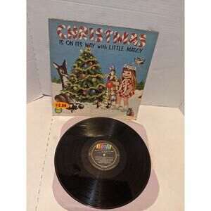 Vintage 1969 Christmas Is On It's Way with Little Marcy Vinyl Record Album Rare